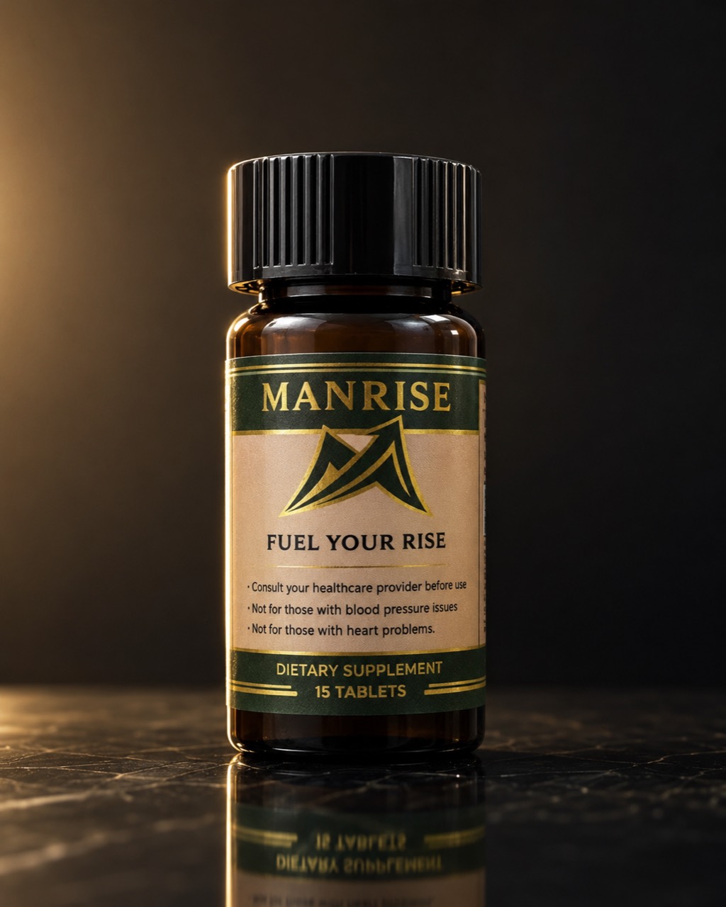 ManRise Fuel Your Rise supplement bottle